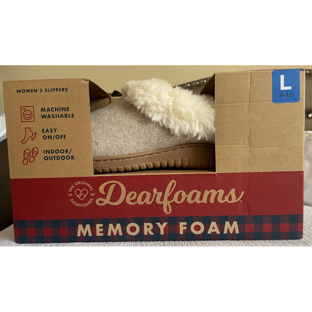 Dearfoams Memory Foam Slippers